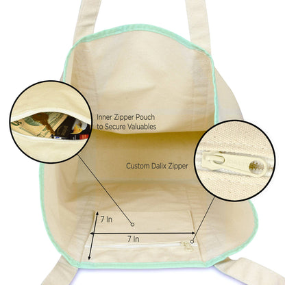 Open Top Heavy Duty Deluxe Tote Bag