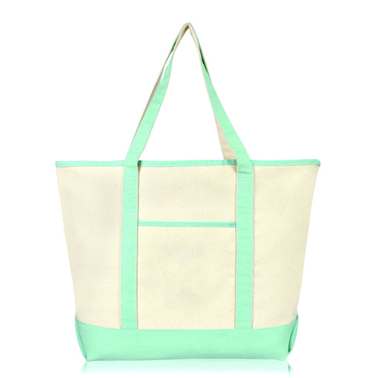 Open Top Heavy Duty Deluxe Tote Bag