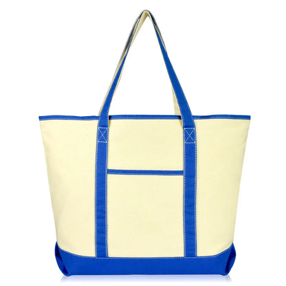 Open Top Heavy Duty Deluxe Tote Bag