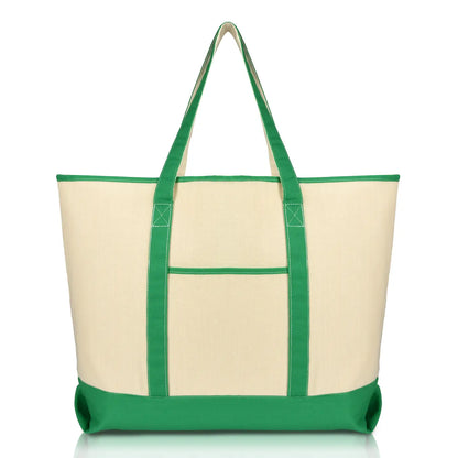 Open Top Heavy Duty Deluxe Tote Bag
