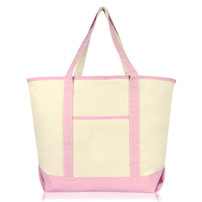 Open Top Heavy Duty Deluxe Tote Bag